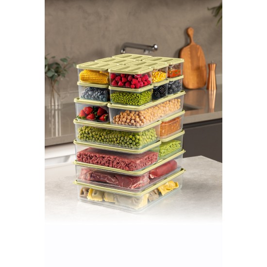 Storage Box Set (20 Pieces) YBLLA20LI - Yellow Yellow