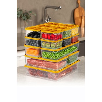Storage Box Set (15 Pieces)  YBLLA15LI - Orange Orange
