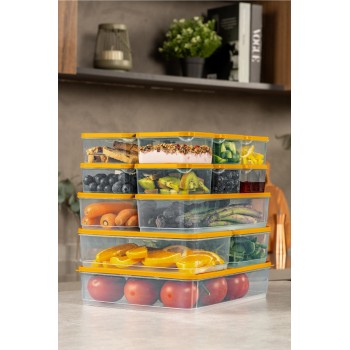 Storage Box Set (15 Pieces)  YBLLA15LI - Orange Orange