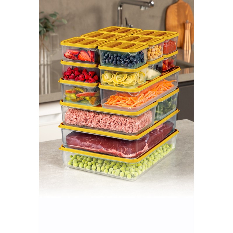 Storage Box Set (17 Pieces) YBLLA17LI - Orange Orange