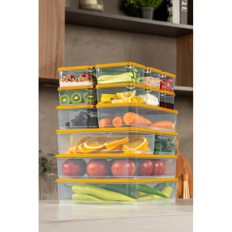Storage Box Set (17 Pieces) YBLLA17LI - Orange Orange