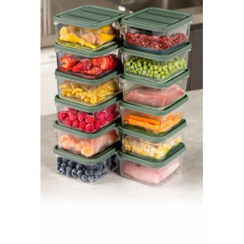 Storage Box Set (12 Pieces) YYBLLA35012LI - Green Green