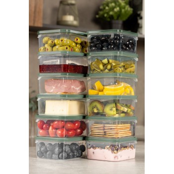 Storage Box Set (12 Pieces) YYBLLA35012LI - Green Green