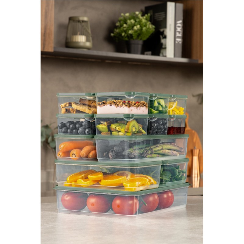 Storage Box Set (17 Pieces) YBLLA17LI - Green Green