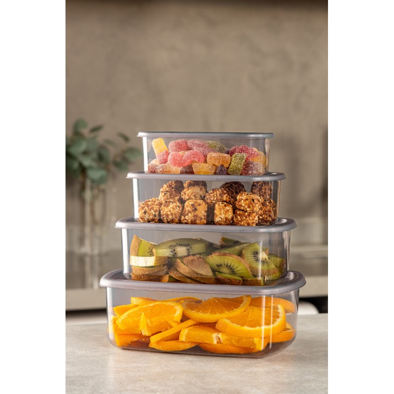 Storage Box Set (4 Pieces) SYBOX4LUKRSK - Anthracite Anthracite