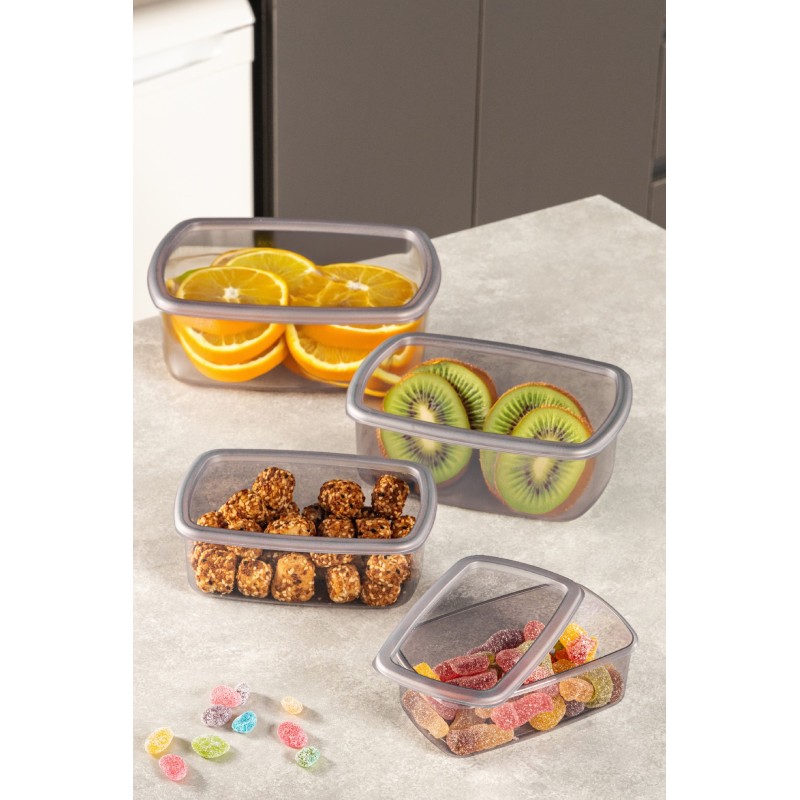 Storage Box Set (4 Pieces) SYBOX4LUKRSK - Anthracite Anthracite