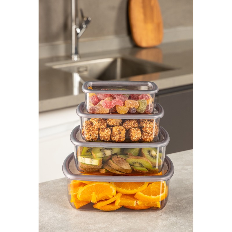 Storage Box Set (4 Pieces) SYBOX4LUKRSK - Anthracite Anthracite