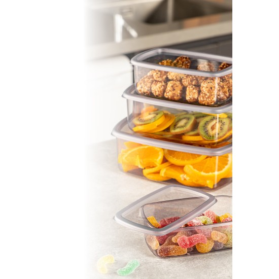 Storage Box Set (4 Pieces) SYBOX4LUKRSK - Anthracite Anthracite