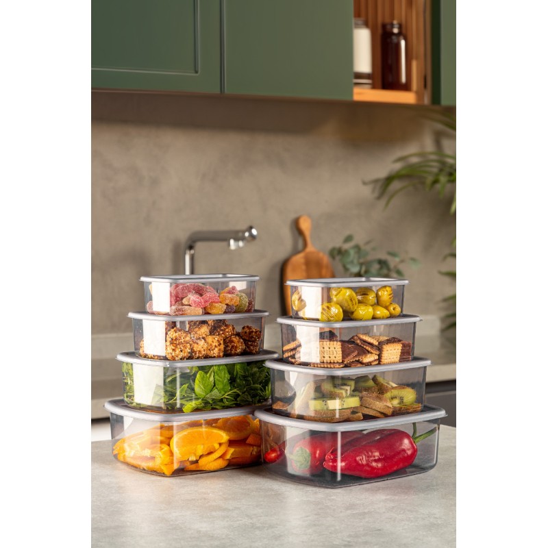 Storage Box Set (8 Pieces) SYBOX8LIKRSK - Anthracite Anthracite