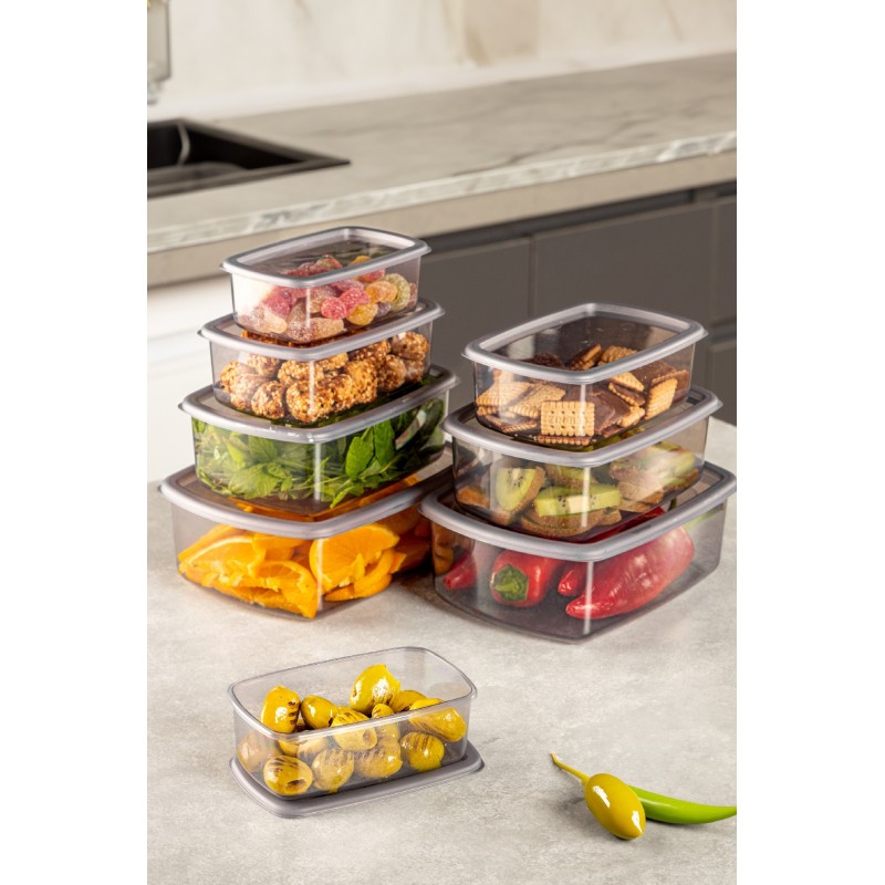 Storage Box Set (8 Pieces) SYBOX8LIKRSK - Anthracite Anthracite