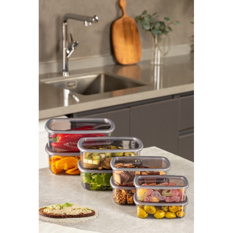 Storage Box Set (8 Pieces) SYBOX8LIKRSK - Anthracite Anthracite