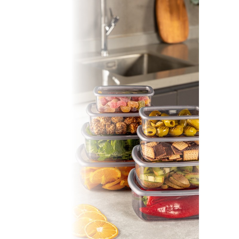 Storage Box Set (8 Pieces) SYBOX8LIKRSK - Anthracite Anthracite