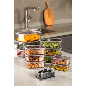 Storage Box Set (12 Pieces) SYBOX12LIKRSK - Anthracite Anthracite