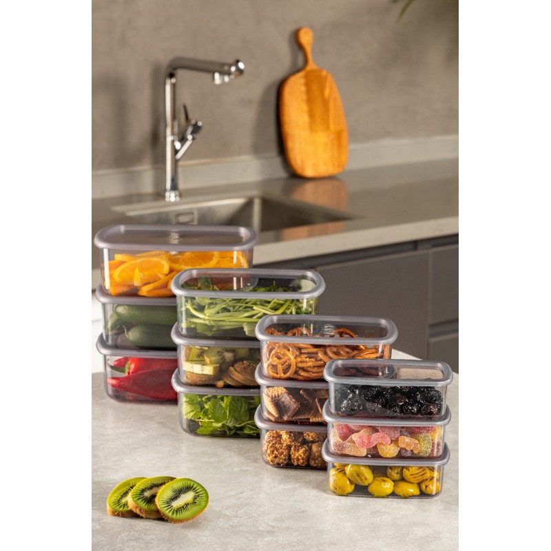 Storage Box Set (12 Pieces) SYBOX12LIKRSK - Anthracite Anthracite