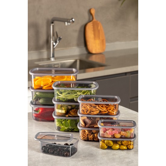Storage Box Set (12 Pieces) SYBOX12LIKRSK - Anthracite Anthracite