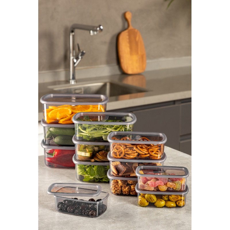 Storage Box Set (12 Pieces) SYBOX12LIKRSK - Anthracite Anthracite