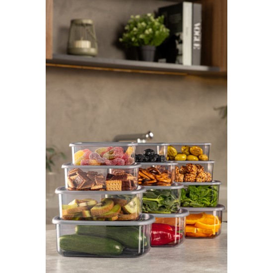 Storage Box Set (12 Pieces) SYBOX12LIKRSK - Anthracite Anthracite