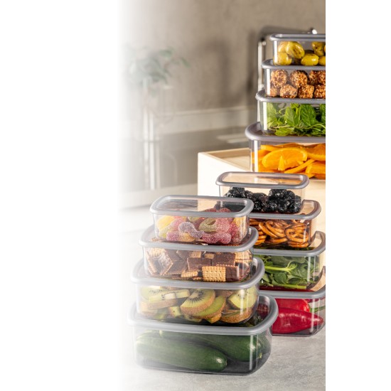 Storage Box Set (12 Pieces) SYBOX12LIKRSK - Anthracite Anthracite