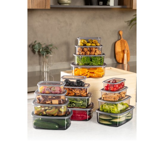 Storage Box Set (16 Pieces) SYBOX16LIKRSK - Anthracite Anthracite