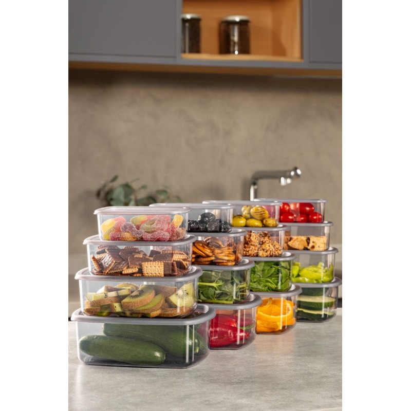 Storage Box Set (16 Pieces) SYBOX16LIKRSK - Anthracite Anthracite