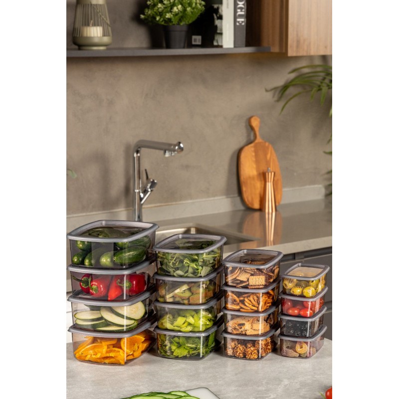 Storage Box Set (16 Pieces) SYBOX16LIKRSK - Anthracite Anthracite