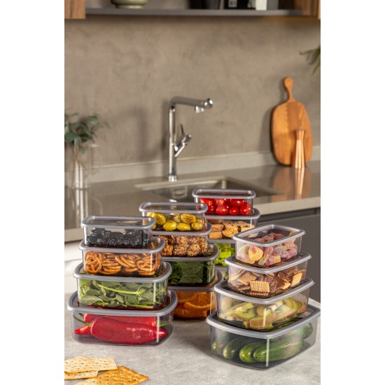 Storage Box Set (16 Pieces) SYBOX16LIKRSK - Anthracite Anthracite