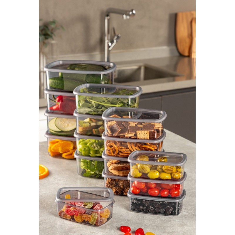 Storage Box Set (16 Pieces) SYBOX16LIKRSK - Anthracite Anthracite