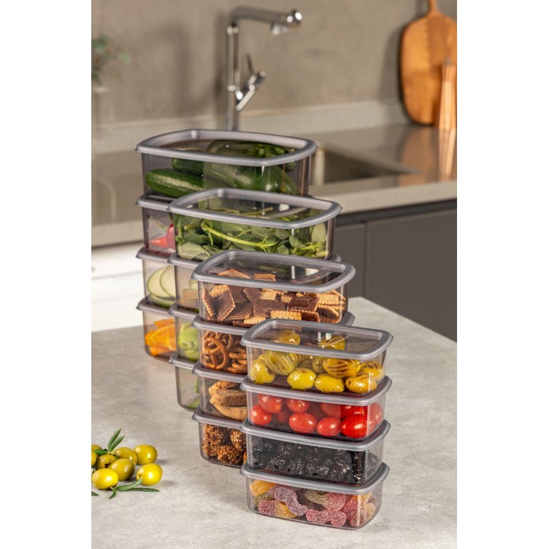 Storage Box Set (16 Pieces) SYBOX16LIKRSK - Anthracite Anthracite