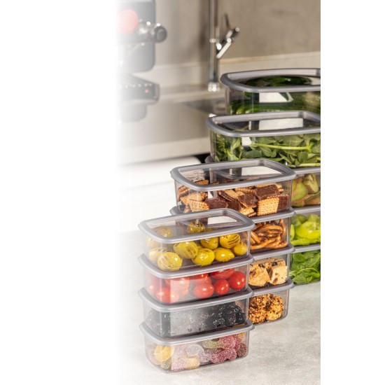 Storage Box Set (16 Pieces) SYBOX16LIKRSK - Anthracite Anthracite