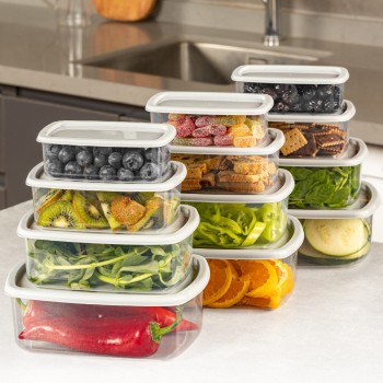 Storage Box Set (12 Pieces) SYBOX12LIKRSK - Grey Grey