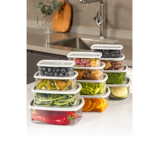 Storage Box Set (12 Pieces) SYBOX12LIKRSK - Grey Grey