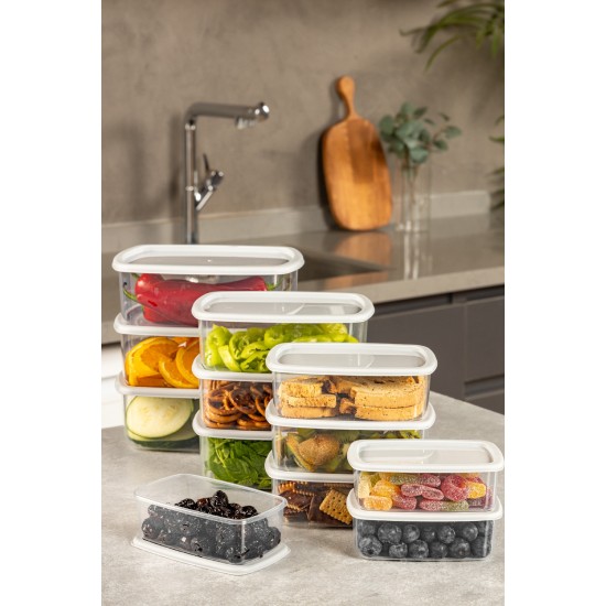 Storage Box Set (12 Pieces) SYBOX12LIKRSK - Grey Grey