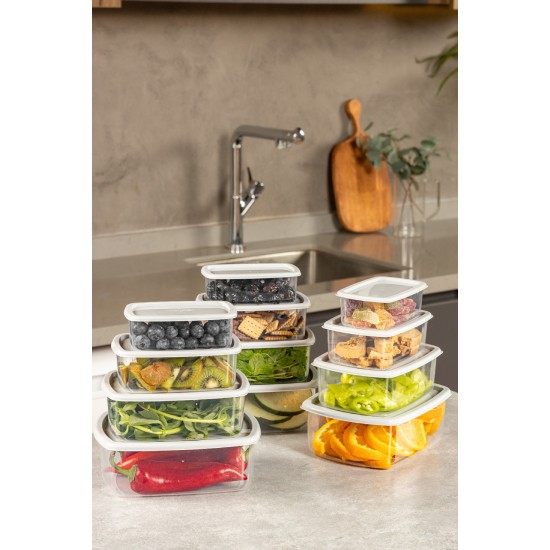 Storage Box Set (12 Pieces) SYBOX12LIKRSK - Grey Grey