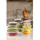 Storage Box Set (12 Pieces) SYBOX12LIKRSK - Grey Grey