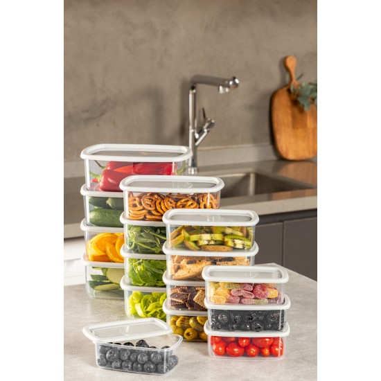 Storage Box Set (16 Pieces) SYBOX16LIKRSK - Grey Grey