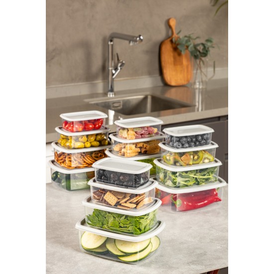 Storage Box Set (16 Pieces) SYBOX16LIKRSK - Grey Grey