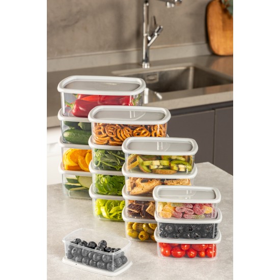 Storage Box Set (16 Pieces) SYBOX16LIKRSK - Grey Grey