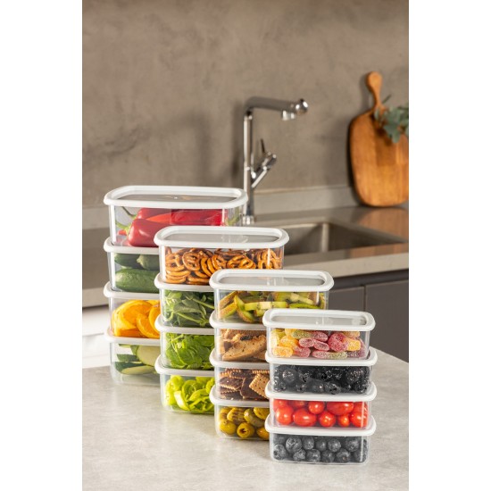 Storage Box Set (16 Pieces) SYBOX16LIKRSK - Grey Grey