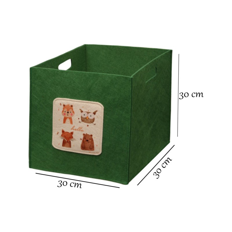 Aberto Design Felt Basket HMY - 6254 Green