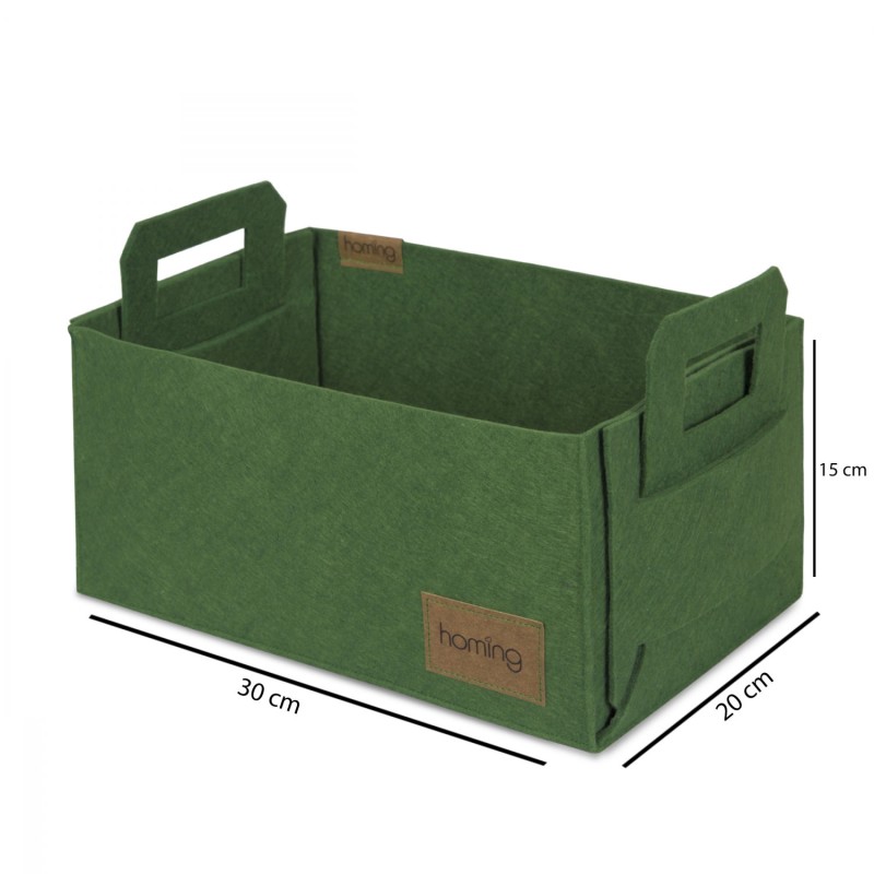 Aberto Design Felt Basket HMY - 6260 Green