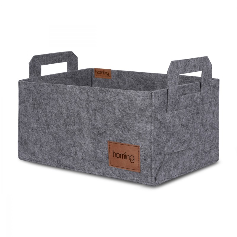 Aberto Design Felt Basket HMY - 6259 Grey