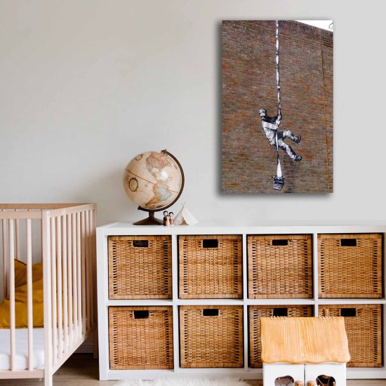 Decorative Canvas Painting 4570BANKSY030 Multicolor Decorative Canvas Painting 4570BANKSY030 Multicolor