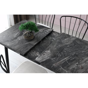 Extendable Dining Table Ay - 1182 Anthracite