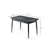 Hanah Home Extendable Dining Table Ay - 1182 Anthracite