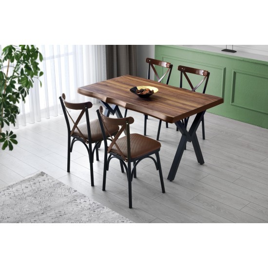 Dining Table Efor - 1412 Walnut Dining Table Efor - 1412 Walnut