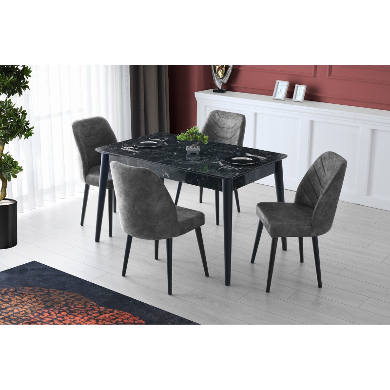 Extendable Dining Table Lotus - 1121 Anthracite