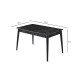 Extendable Dining Table Lotus - 1121 Anthracite