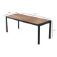 Dining Table Silva - 1011 Atlantic Pine