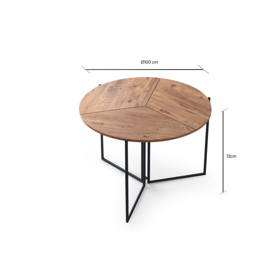 Dining Table Yaprak - 1201 Atlantic Pine Hanah Home Dining Table Yaprak - 1201 Atlantic Pine