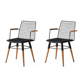 Chair Set (2 Pieces) Trend 270 V2 Black
Walnut